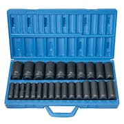 GREY PNEUMATIC $26-Pc 1/2" Dr Socket Set Deep GP1326MD